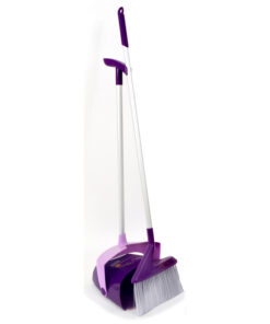 Dust Pan Set - Rainbow Range - Long Handle Brush and Pan - Pack of 12 - F3421