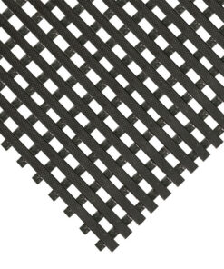 Workplace Mat - DeckStep PVC Anti-Slip Drainage - 1000 x 120 x 1.15cm - Black - DS011210