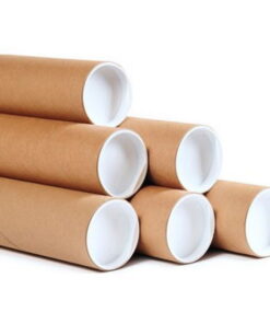 Cardboard Postal Tube with End Cap - A4 - 25 x 3.78(Ø) cm - 2G_POTU2538