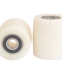 Pallet Truck Load Roller Replacement - With Bearings - Nylon - White - 80mm ⌀ - N80