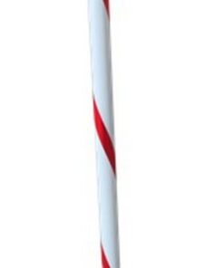 Queueing Post - Steel - Post Only - 100 x 5 (⌀) cm - White and Red - SXS025RWM