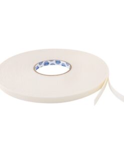 Double Sided Foam Tape - White - 18mm x 25m - Box of 12 - Pack of 12 - 1000006403