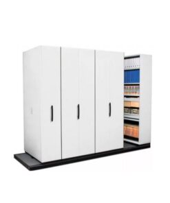 Steel Bulk Filer - Mobile Shelving - 4 Bay - 250 x 110 x 232 cm - Motorcraft Grey - 4BAY400