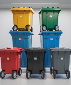 240 liter blue wheelie bin
