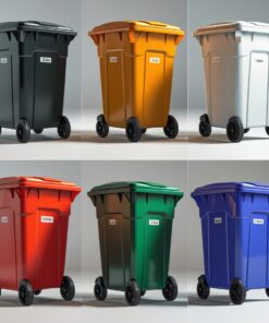 1000 liter grey wheelie bin