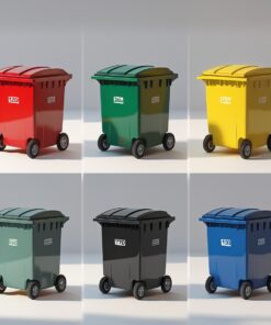 770 liter indigo wheelie bin