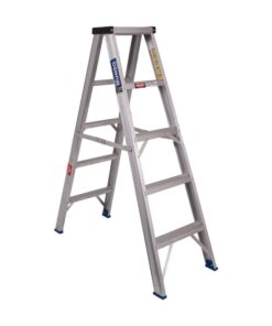 Aluminium Step Ladder - Double Sided - Domestic - 5 Step - 1.3m