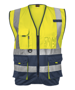 Utility Waistcoat - Yellow/Navy
