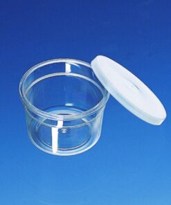 BRAND Jars 25 ml, PS, with Snap-On Lid PE-LD, Conical Form, PU=1000