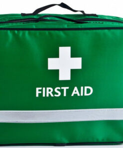 Schools and Clubs First Aid Kit in Green Bag with Removable Pouches