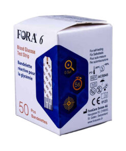 Fora 6 Blood Glucose Strips (50/Vial)