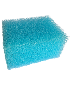 Blue exfoliating sponge