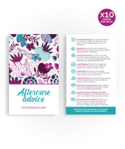Aftercare Advice Cards | Microneedling