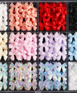 3D Bow Nail art Set | 12 Grit