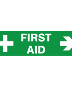 First Aid - ( Right ) safety sign