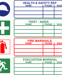 Medium Health and Safety Rep Safety sign