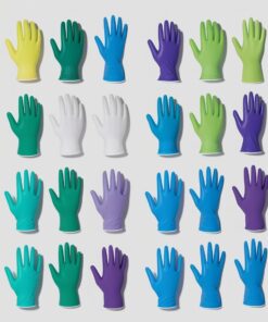 Uvex Disposable Protection Gloves U-Fit, Size XL, Nitrile, 240mm, Silicone-Free, Powder-Free, Blue, Pack of 100