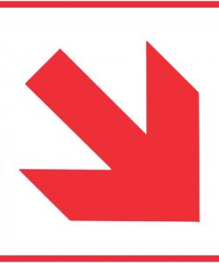 Red Arrow - Location of Fire Fighting equipment safety sign