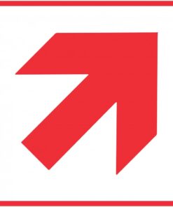 Red Arrow - Location of Fire Fighting equipment safety sign