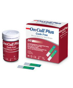 On Call Plus II Code Free Glucose Test Strips 50s