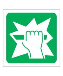 Break Glass for Key Safety Signs