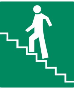 Stairs Going Up (Left) safety sign