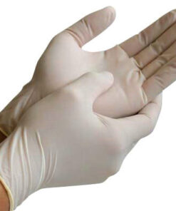 Latex Examination Gloves – Powdered (Box of 100, Sizes S–XL)