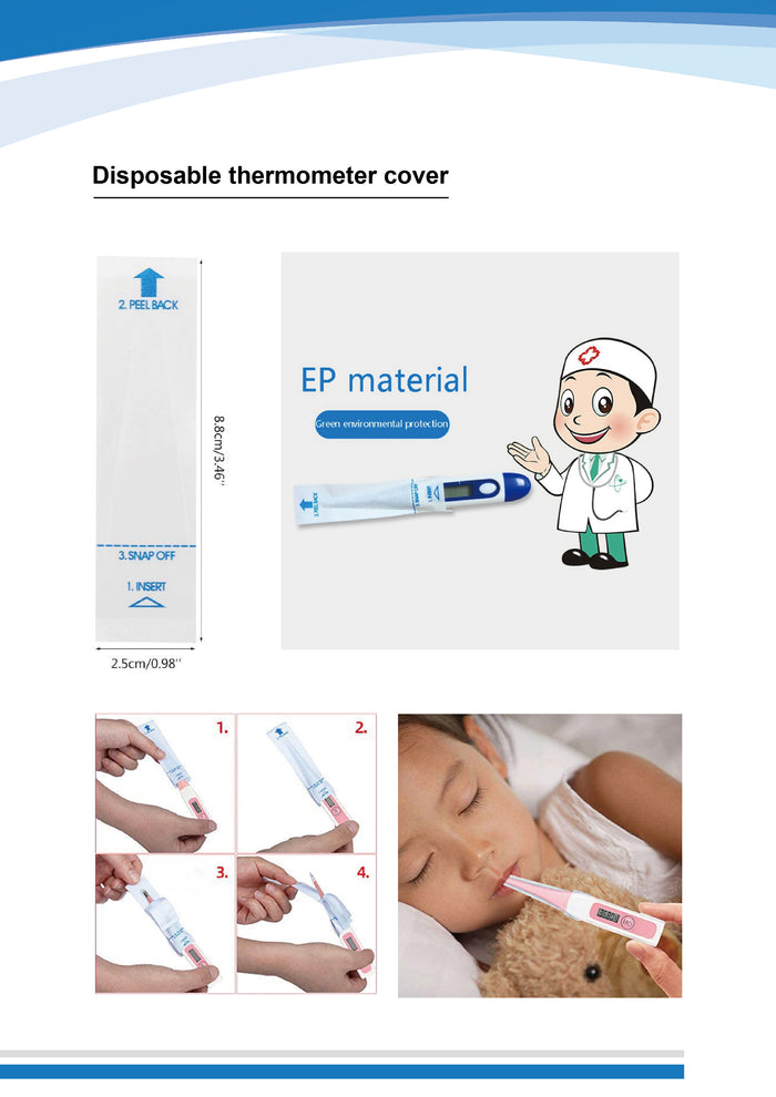 Digital Thermometer Probe Covers – 100 Pack
