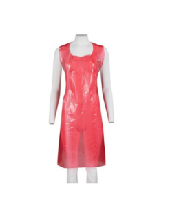 Plastic Apron 100’s 10 Microns Red