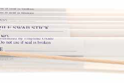Crutch Underarm -WOODEN  Rubber Tip CREAM
