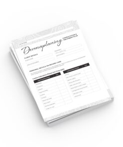 Dermaplaning Consultation & Treatment Cards