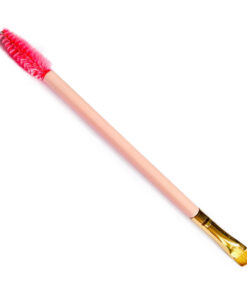 Dual end eyebrow precision brush - Pink