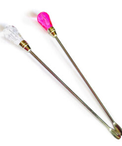 Gem Stirrer - Pink - Clear