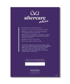 Nouveau Lashes - LVL Aftercare Cards