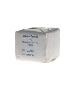 Non Woven Gauze Swabs Non Sterile 75 x 75mm 8ply 100’s