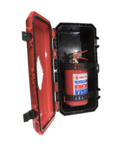4.5kg Fire Extinguisher Heavy Duty Plastic Cabinet Combo