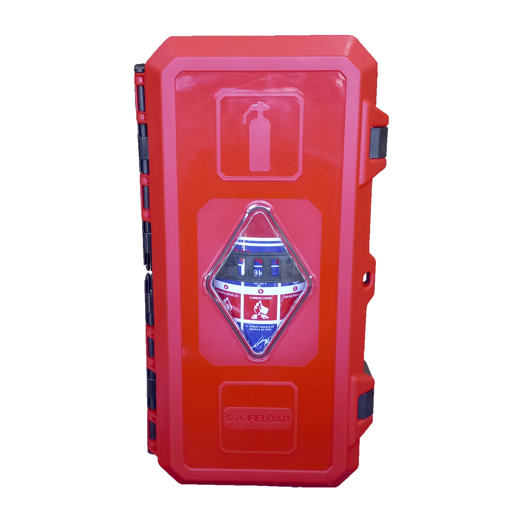 9kg Fire Extinguisher Heavy Duty Plastic Cabinet Combo - Image 2