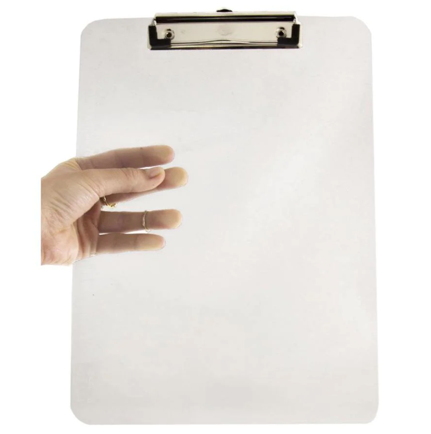 Clear Deluxe Perspex Clipboard - Image 2