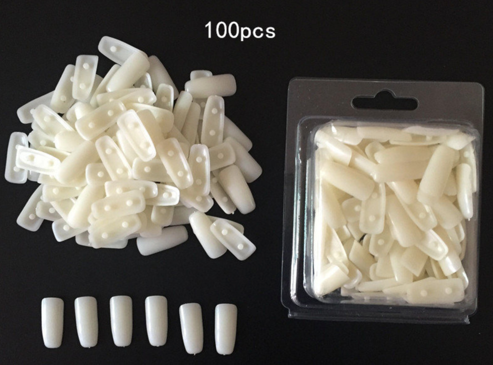 Nail practice stand - Refill tips 100pc - Image 4