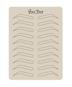 Practice skin mat - Brows (With brows printed)