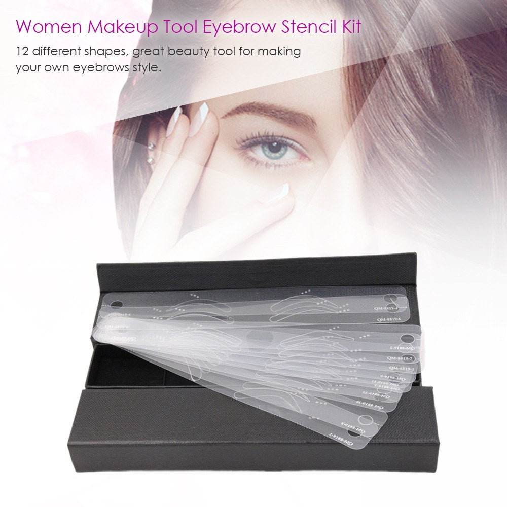 Gabry Eyebrow Stencil set | 12 Stencils - Image 3
