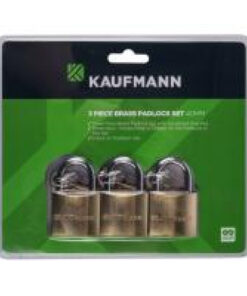 Kaufmann Brass Lock Set 3 Pc 50Mm