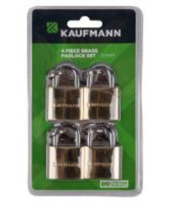 Kaufmann Brass Lock Set 4 Pc 30Mm