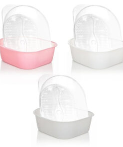 SCAT Funnel with lid "MARCO", V2.0, S55, PE-HD electrostatic conductive, 140 mm, with removable sieve and earthing cable