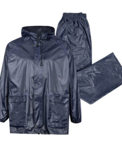 Rainsuit Rubberised Nylon Blue Small