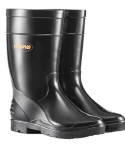 Wayne Gumboots Ladies Half Length Black Size 9