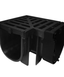 Co-Drain Channel Kit 90 Deg Bend - Black