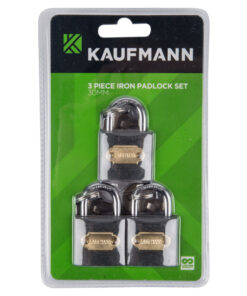 Kaufmann Steel Lock Set 3 Pc 30Mm