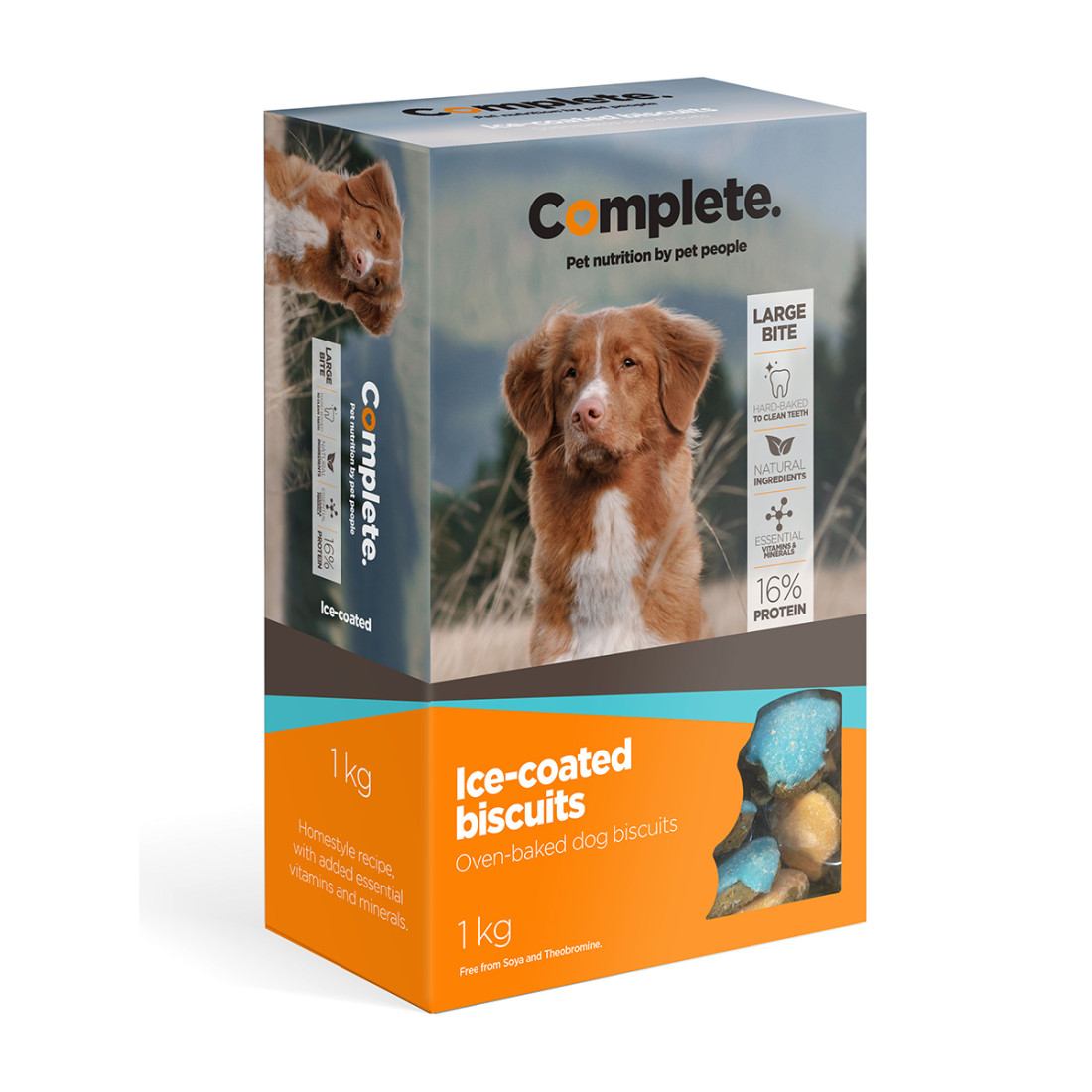 Complete Dog Biscuits Snack-A-Chew Iced Lrg 1Kg