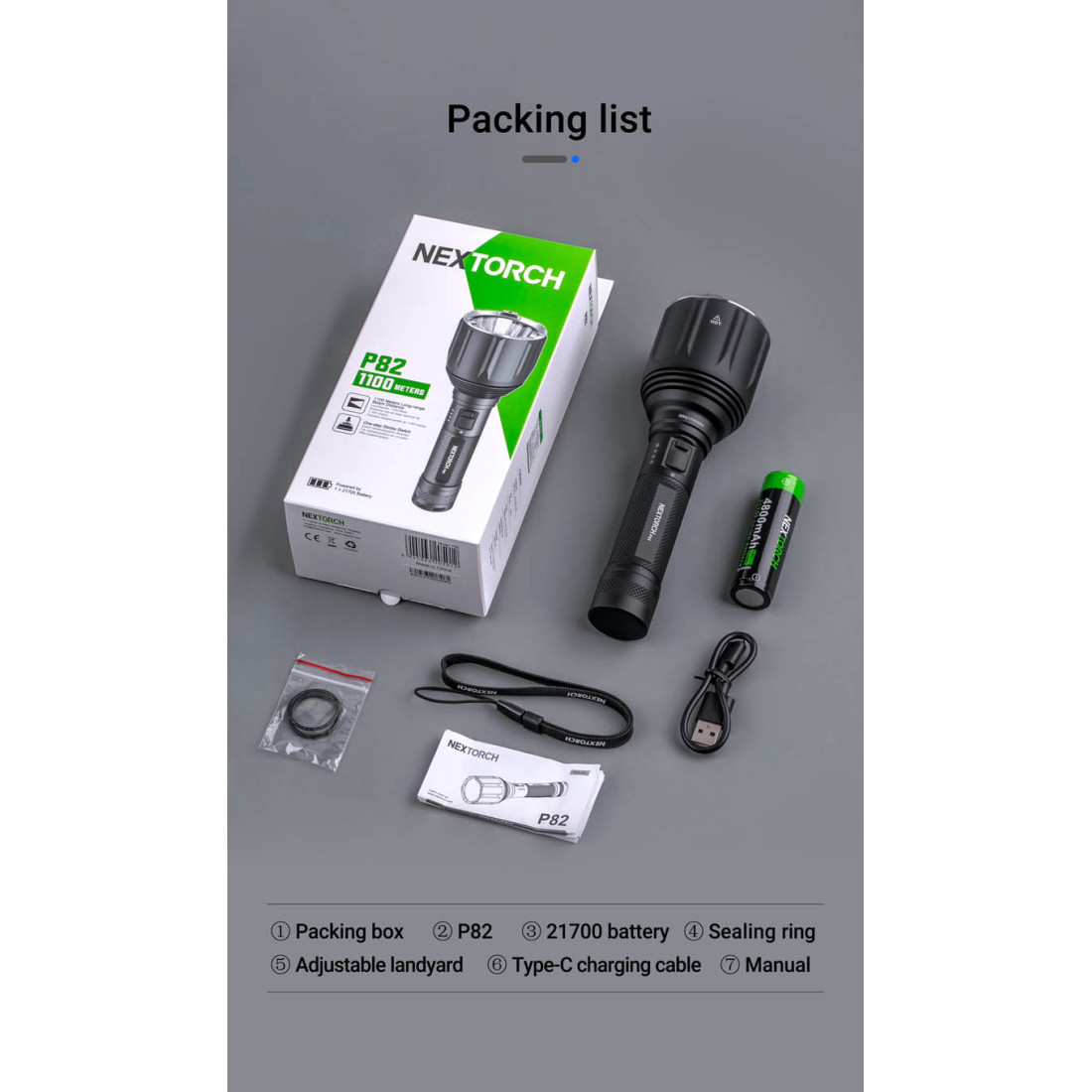 Nextorch P82 Long-Range Flashlight - Image 5